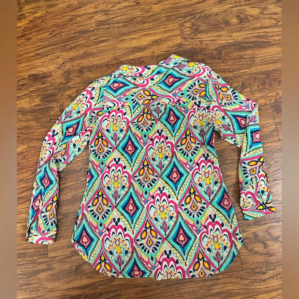 FREE with purchase Lilly Pulitzer Boston Crown Jewels Silk Top - Picture 2 of 7
